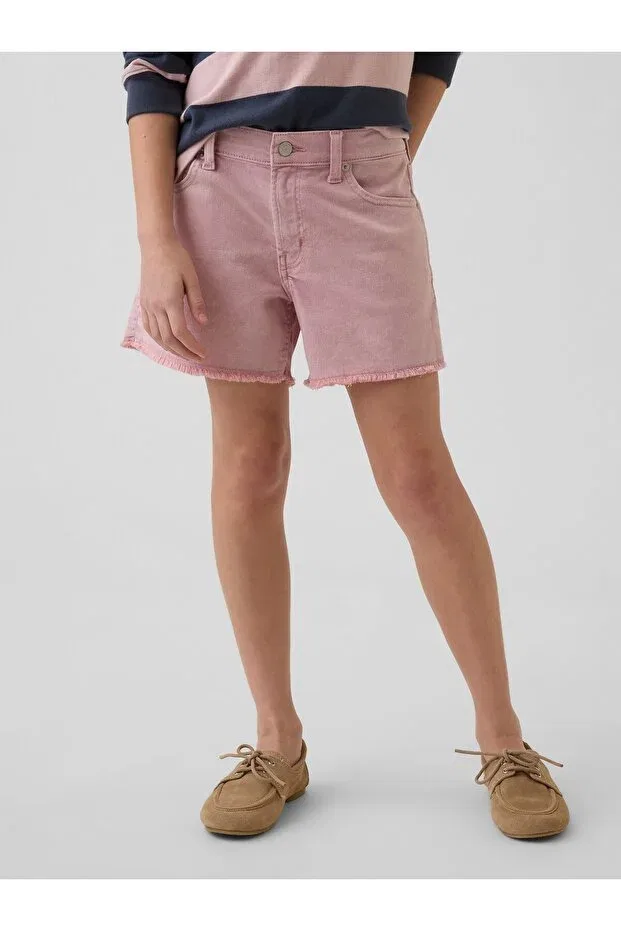 Детские шорты для девочек джинсовые Gap, Pink-000 — фото 4