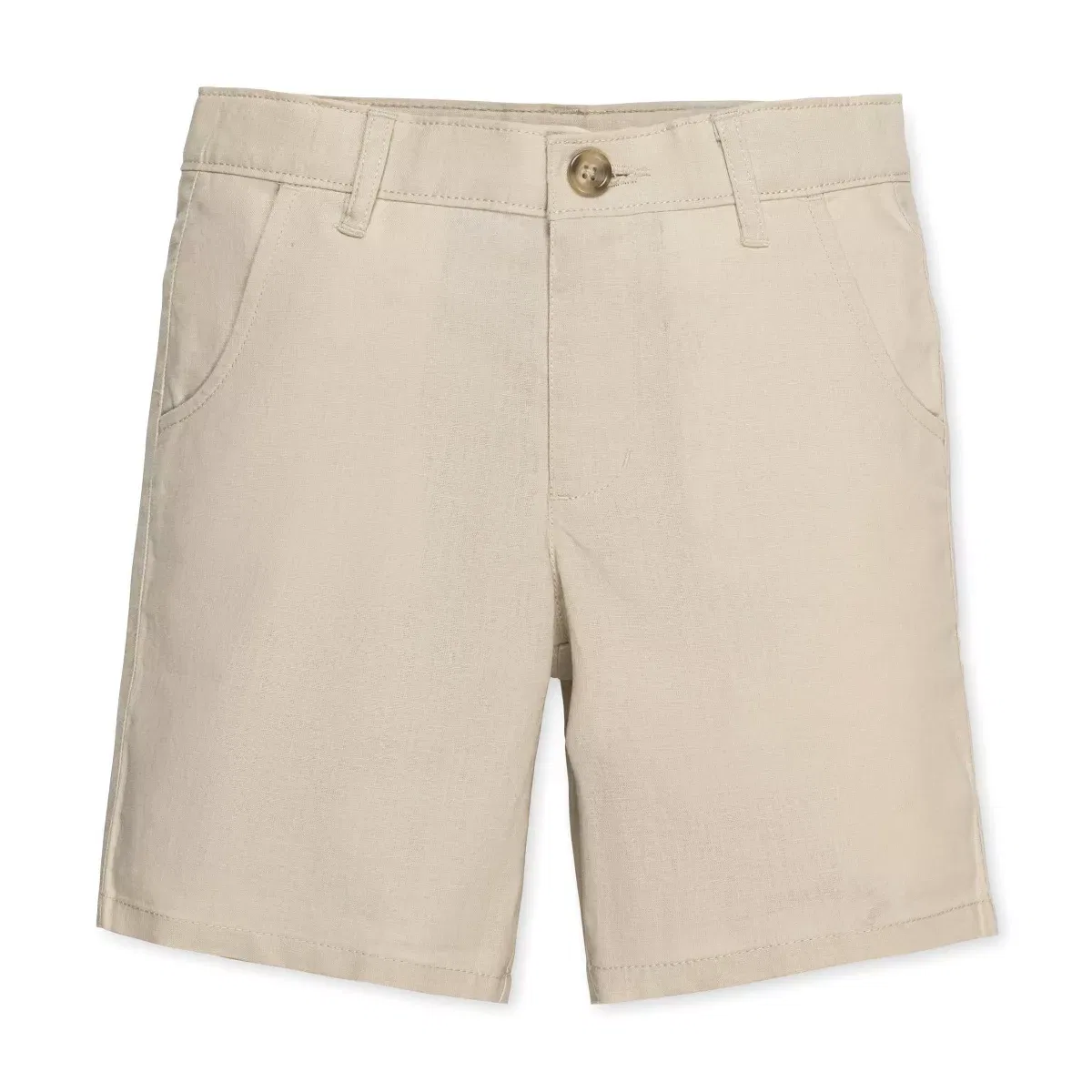 Детские шорты для мальчиков льняные с регулируемым поясом Hope & Henry, Sand Linen