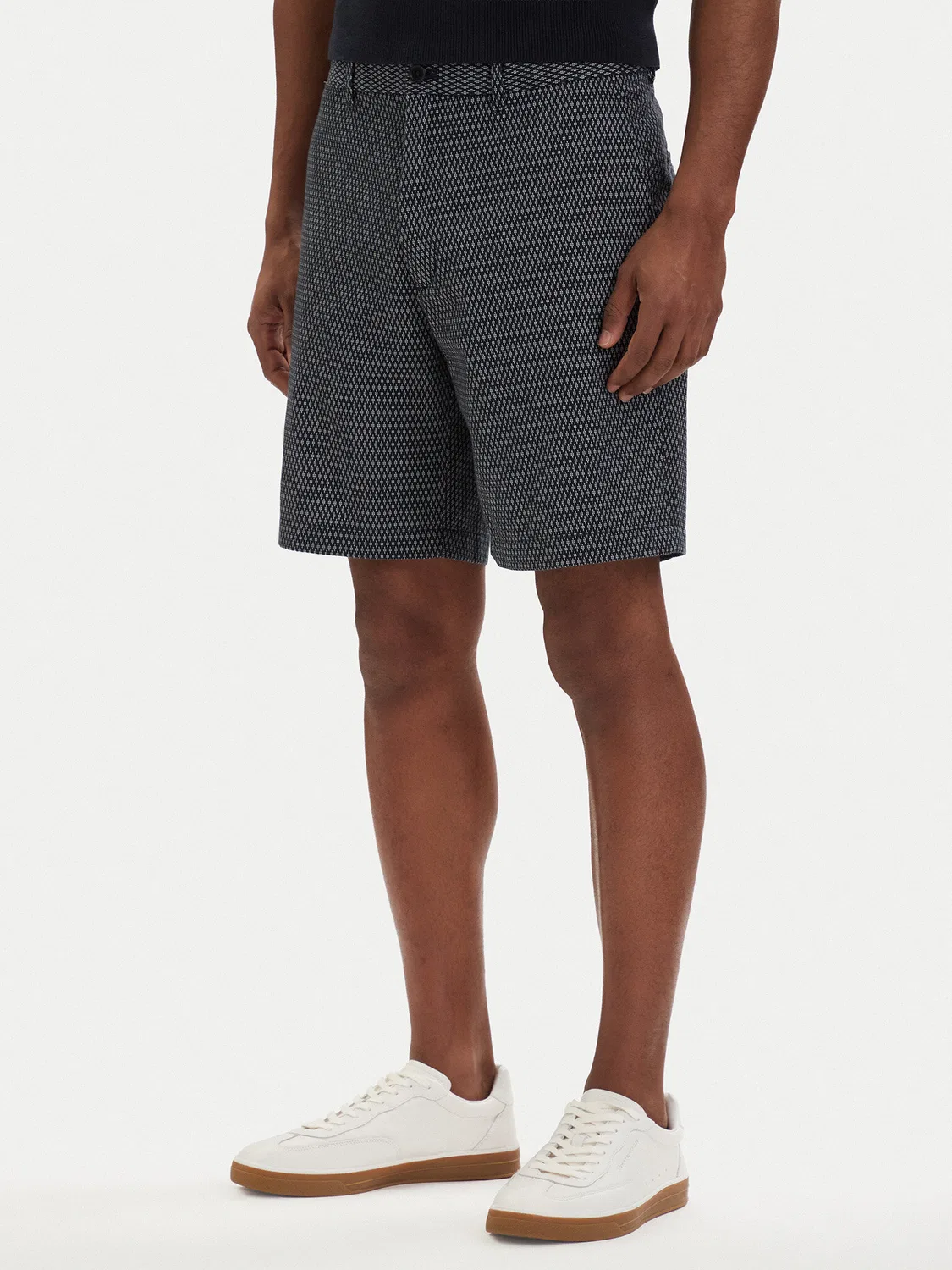 Мужские шорты из ткани приталенного кроя Dover Print Tommy Hilfiger, темно-синий
