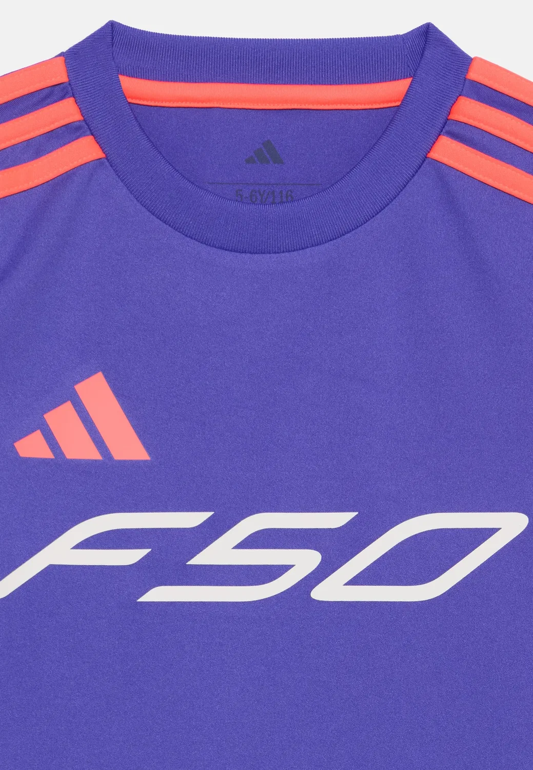 Спортивная футболка F50 унисекс Adidas Performance, Solar Purple/Solar Turbo/White — фото 4
