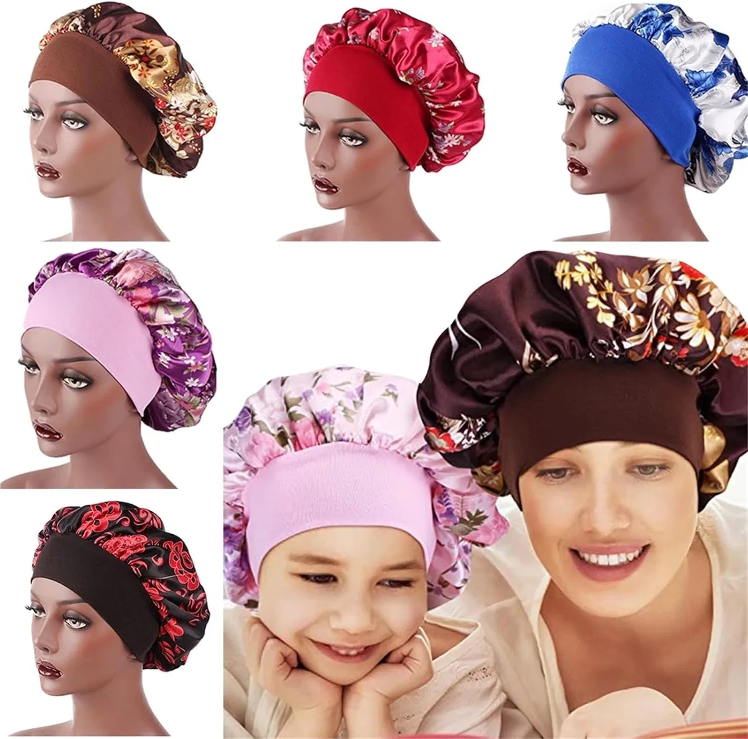 Шапочка для сна Silk Bonnet, LSNNMU, 1 шт, Plum — фото 3