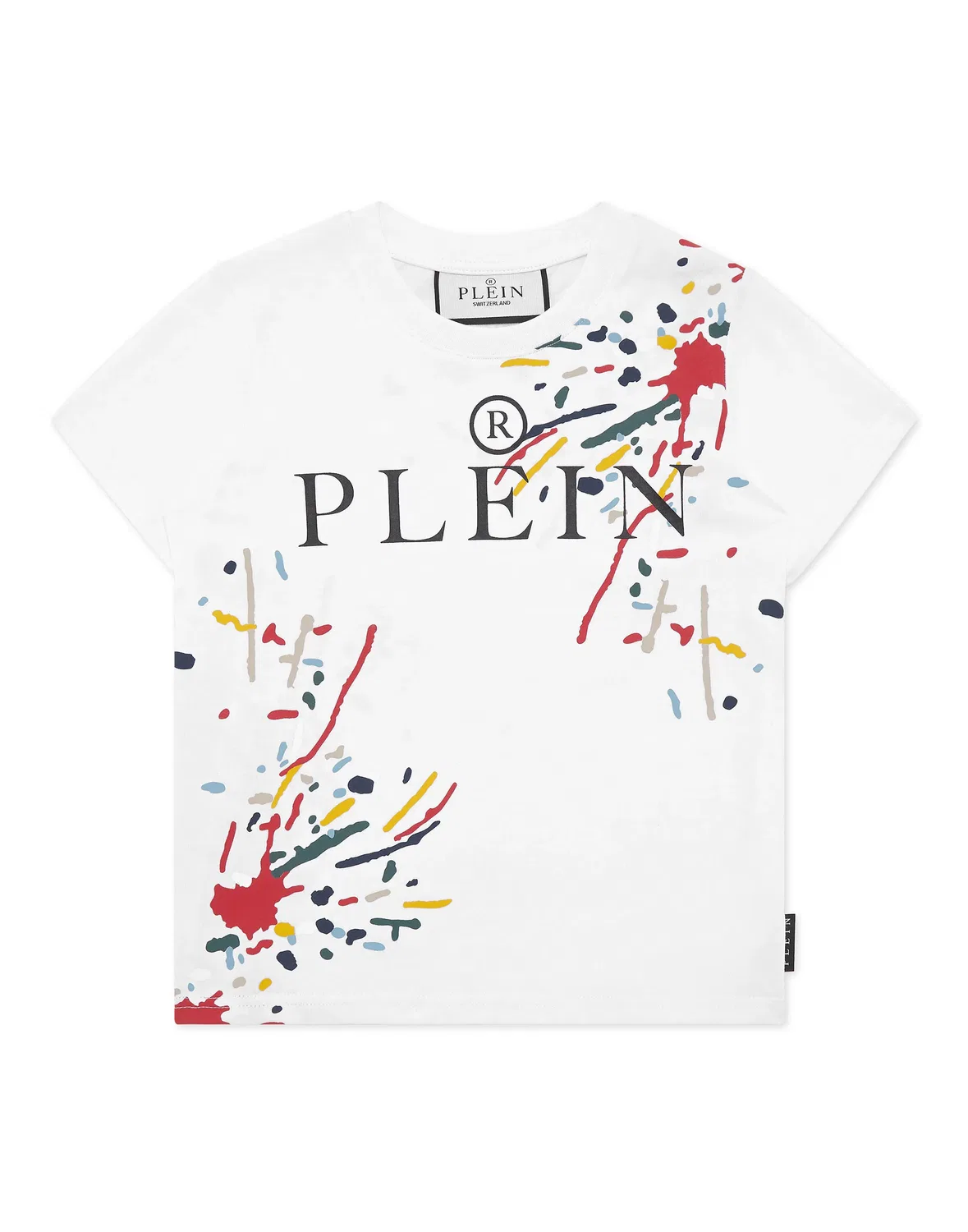 Детская футболка с принтом Paint-Splash PHILIPP PLEIN, White