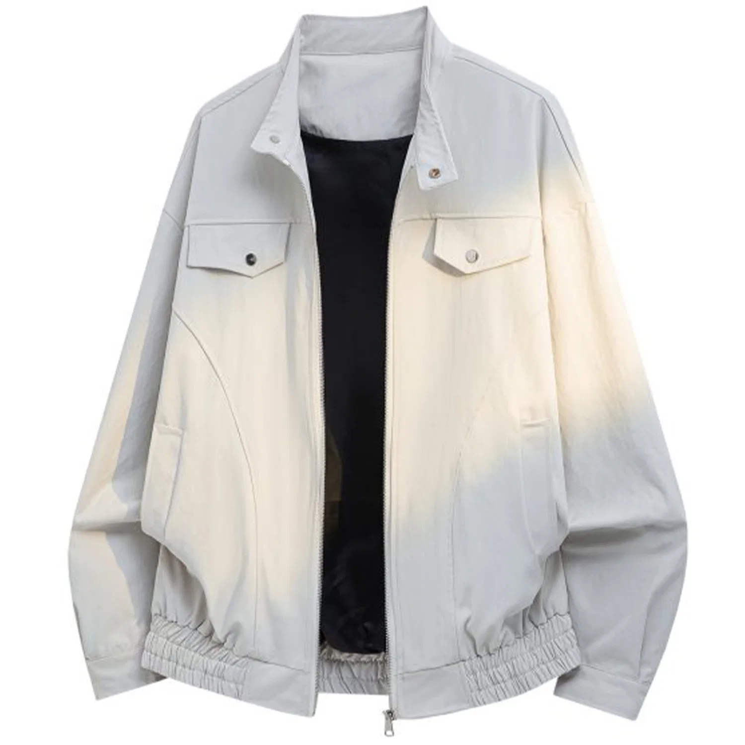 Детская куртка с воротником-стойкой X1617, White Gray