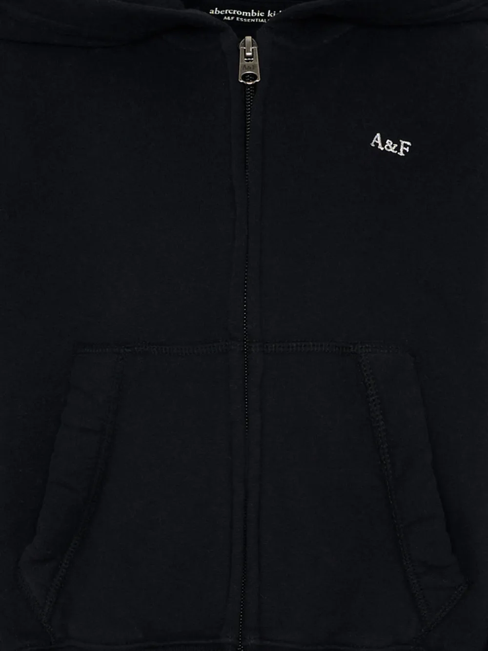 Худи на молнии Abercrombie Fitch Kids, черный — фото 3