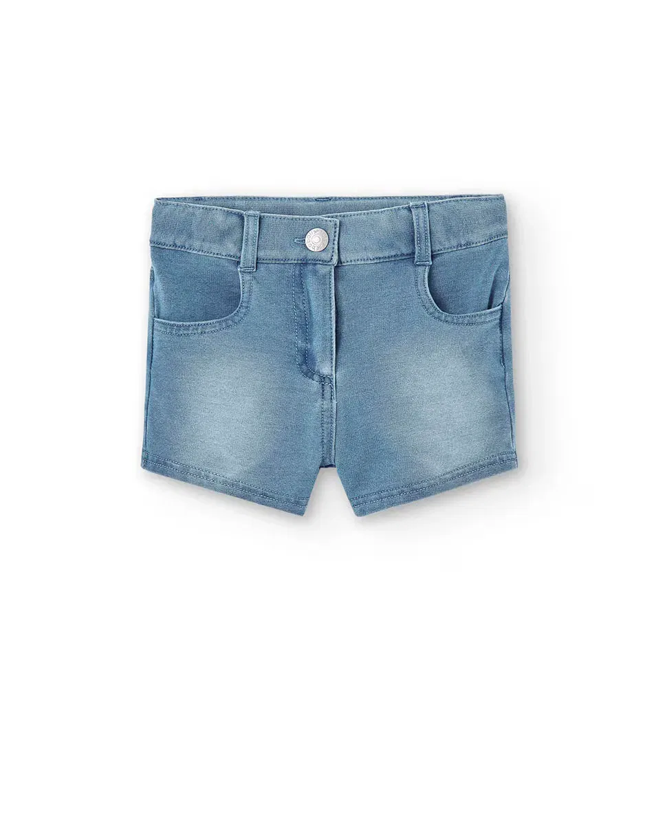 Детские шорты для девочек джинсовые Boboli, Azul Claro