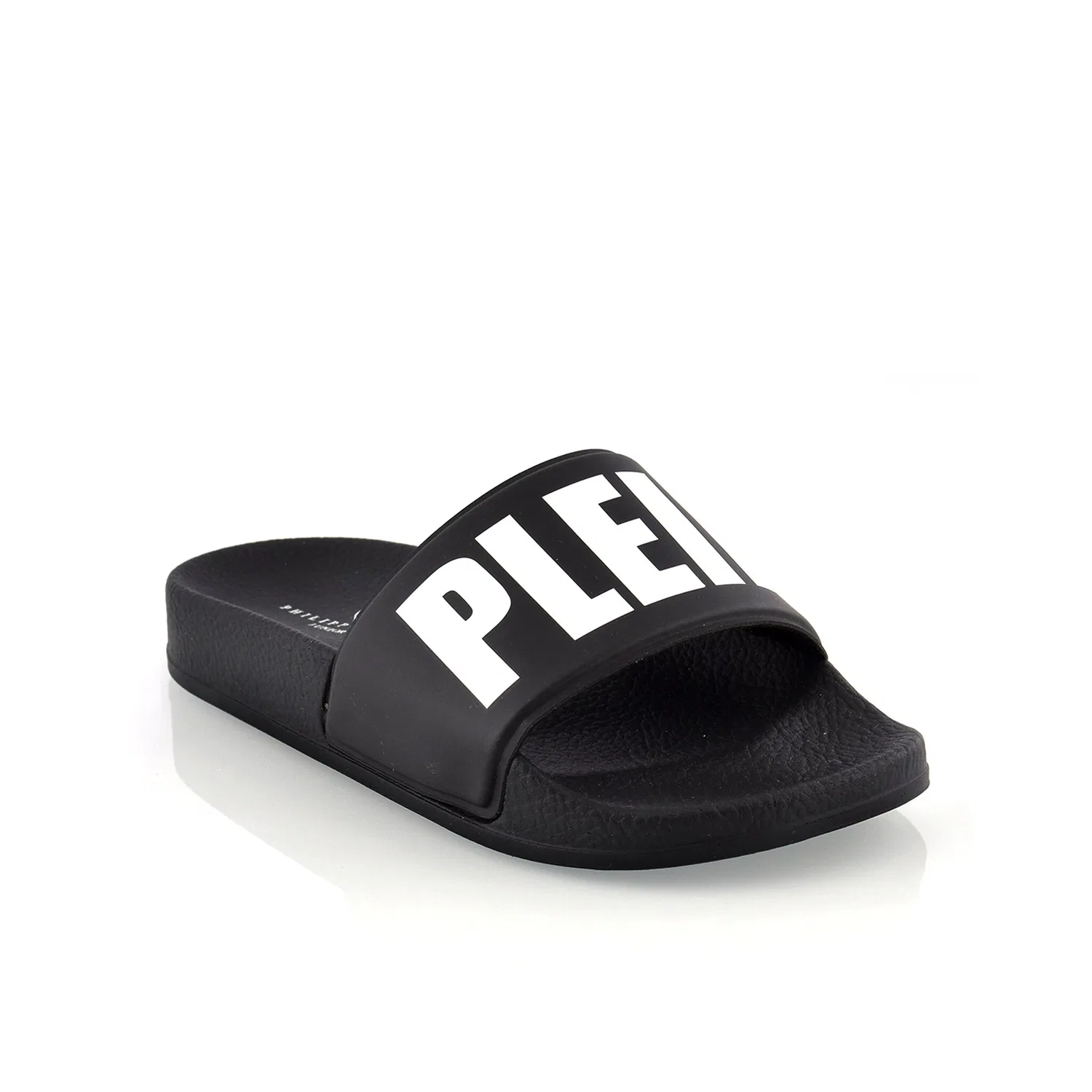Детские сандалии с широким ремнем Philipp Plein, Black/White — фото 3