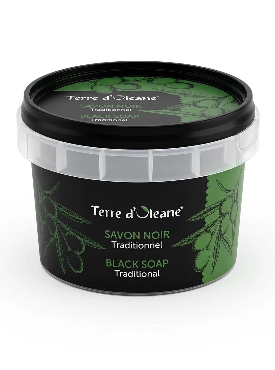 Скраб для тела Черное мыло Terre d'Oleane, 200 г Générique