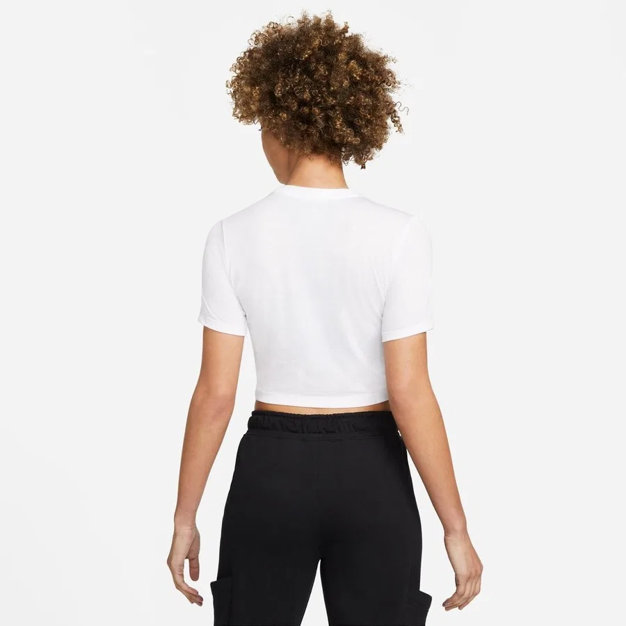 Женская футболка с принтом Nike Sportswear Air Crop, Белый — фото 4