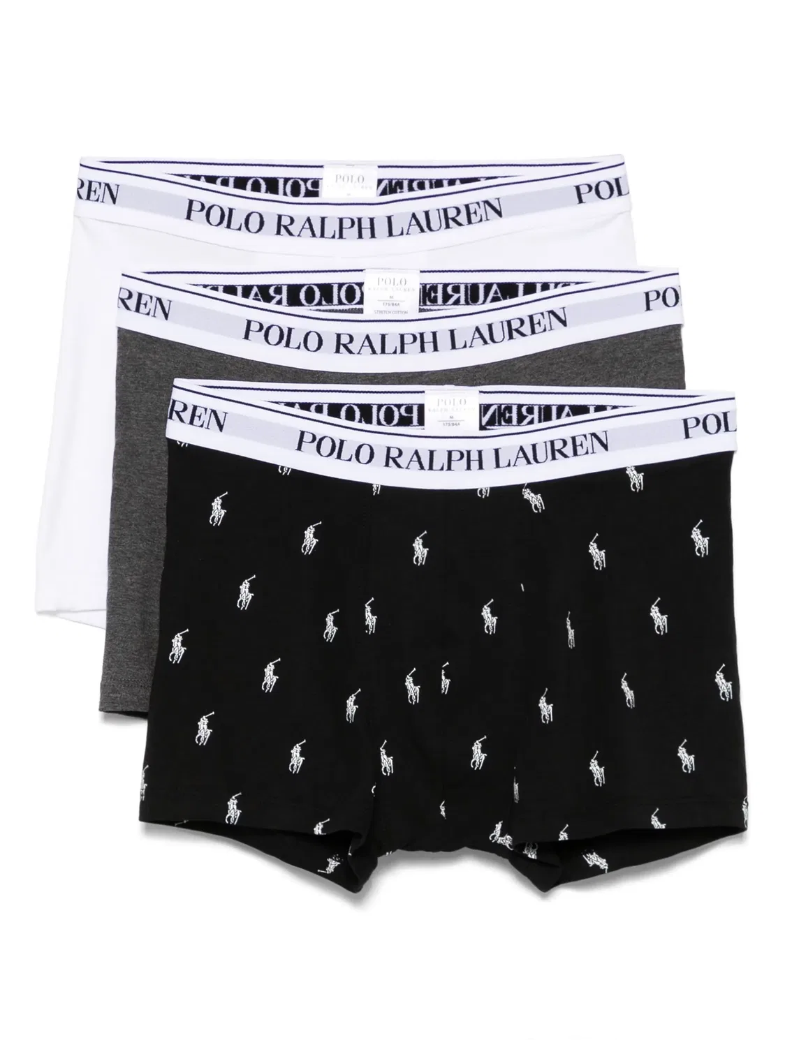 Боксеры с логотипом на поясе (упаковка из трех штук) Polo Ralph Lauren, средняя серость