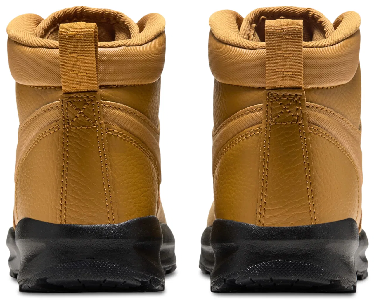 Детские ботинки для мальчиков с кожаным верхом Nike Manoa 17, Tan/Black — фото 3