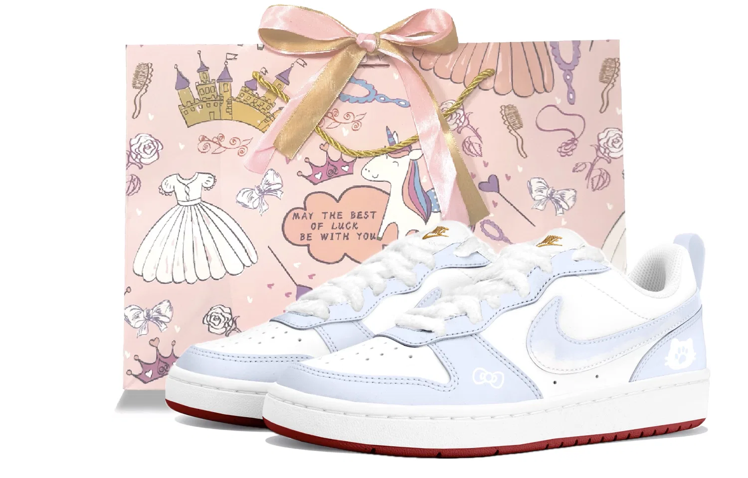 Детские кеды для скейтбординга Nike Court Borough, Цвет Blue