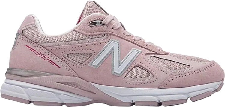 Кроссовки New Balance Wmns 990v4 Made in USA, розовый/серый — фото 2