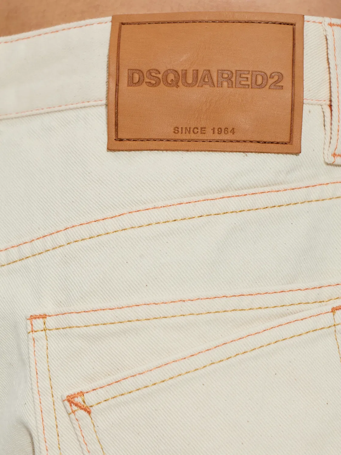 Шорты с контрастной строчкой DSQUARED2, белый — фото 2
