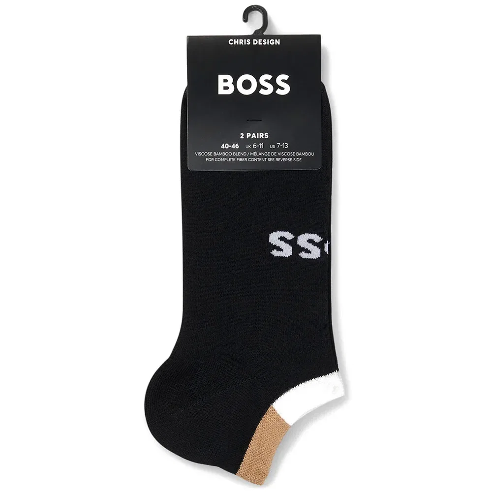 Мужские носки-невидимки BOSS Design VI Bamboo 10280412, Black — фото 3