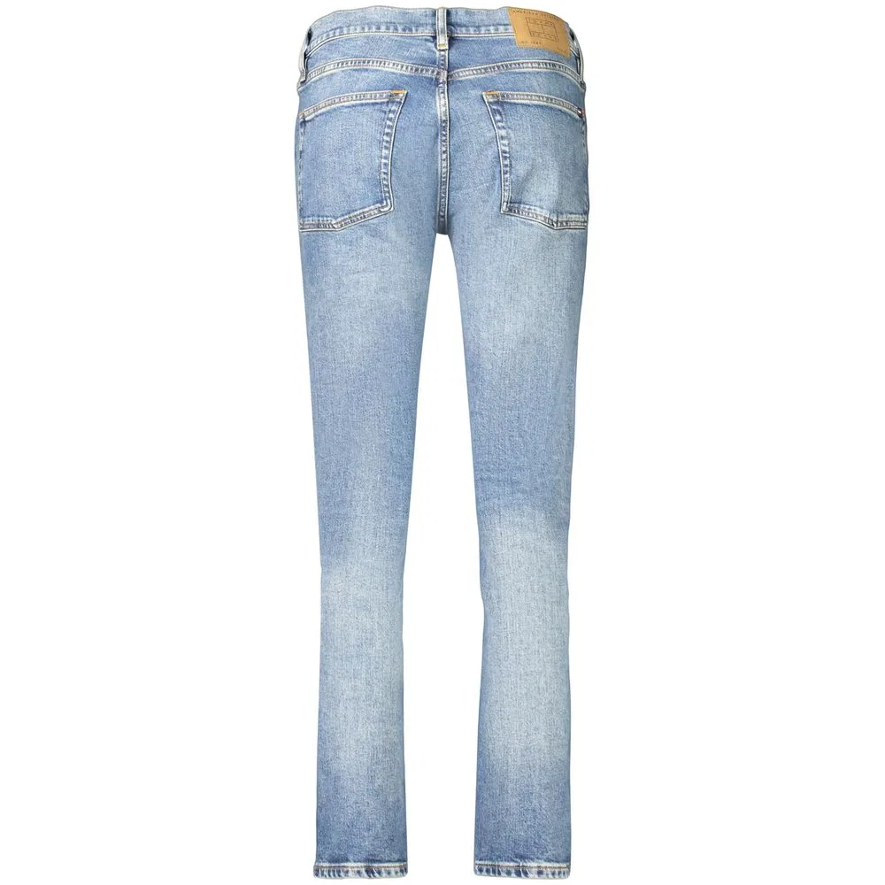 Женские джинсы с эффектом потертости Blu Cotton Tommy Hilfiger, Blue — фото 2
