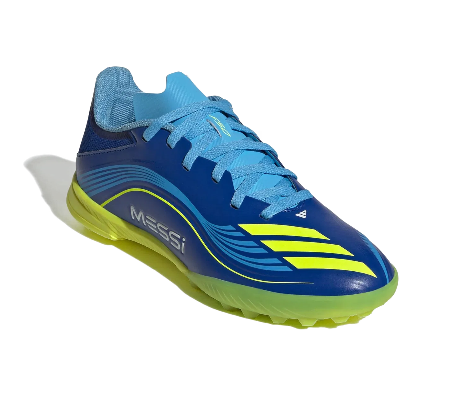 Детские футбольные бутсы с технологией Messi League TF Adidas, синий — фото 2