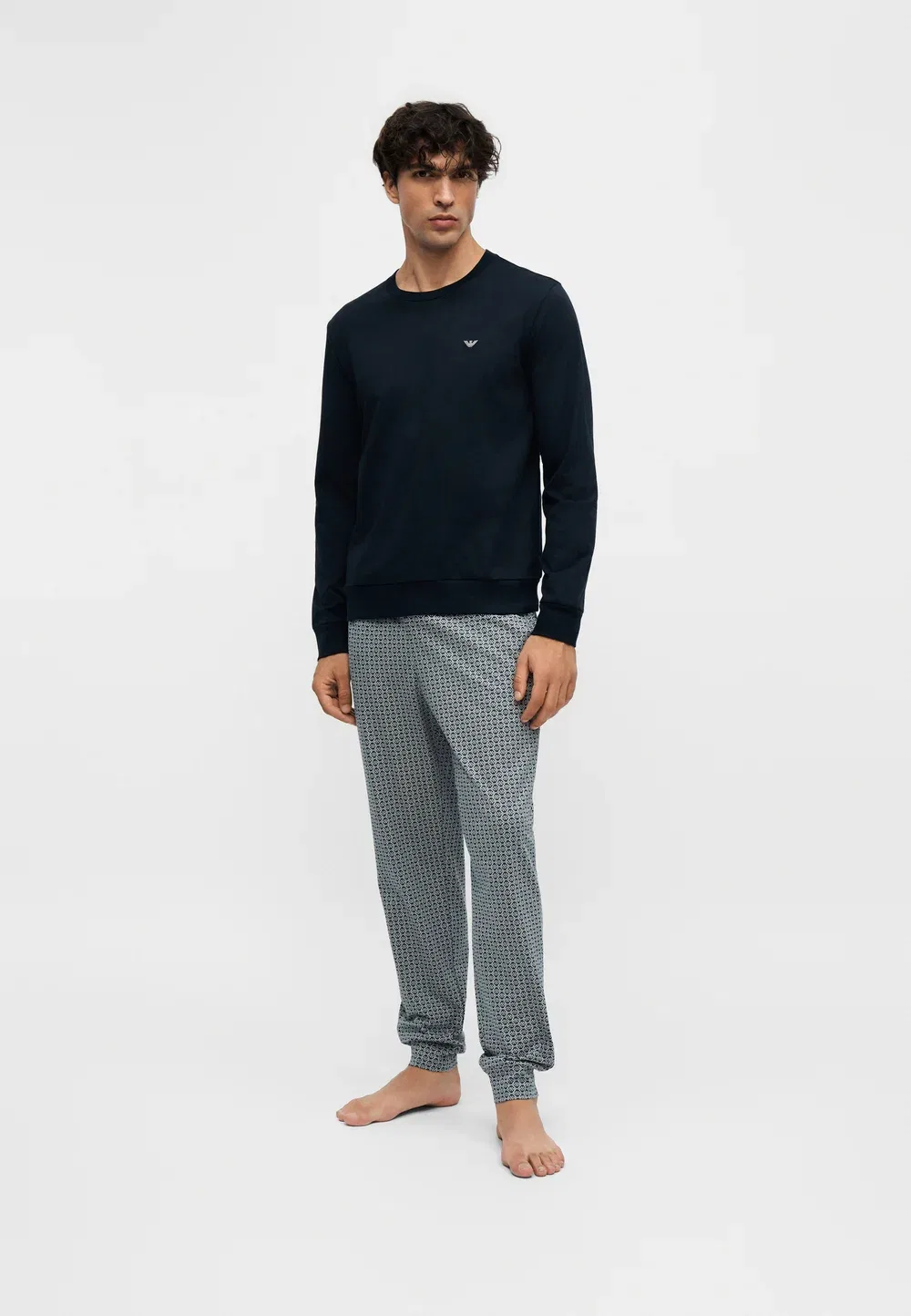 Пижама с манжетами Emporio Armani, Blu