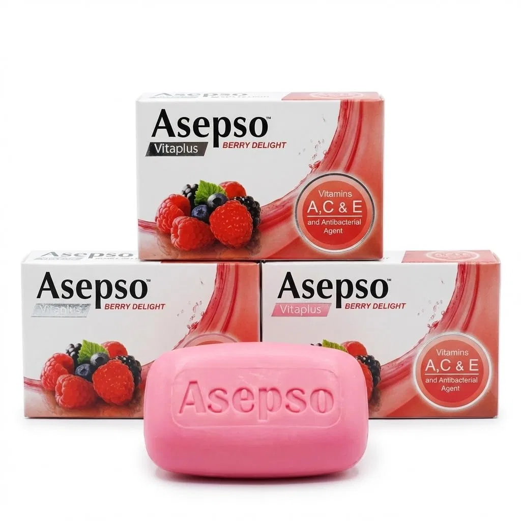 Твердое мыло с ароматом ягод, ALIBOOSTER, набор 3x70г