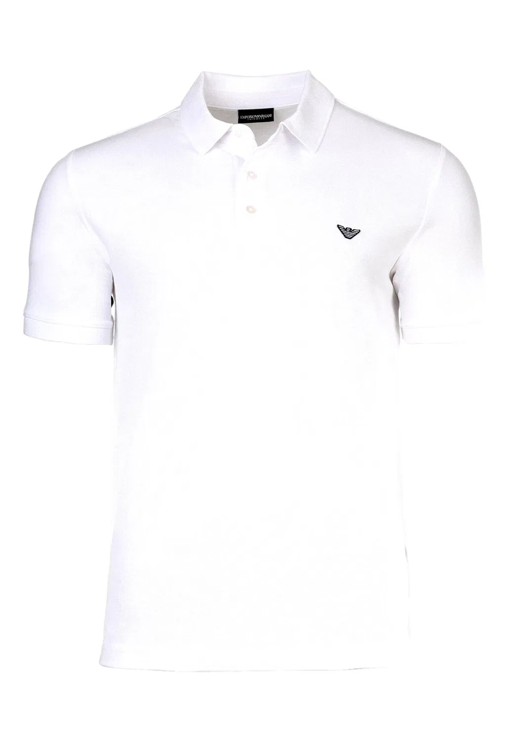 Поло белое Emporio Armani, белый