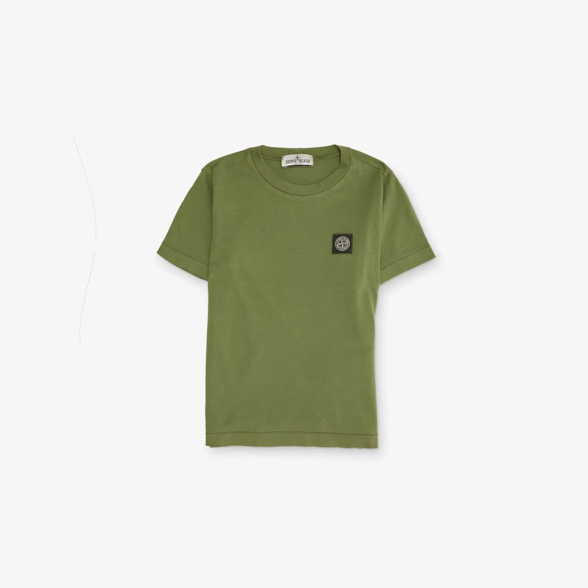 Хлопковая футболка с фирменным логотипом, размер 2-14 лет Stone Island, зеленый