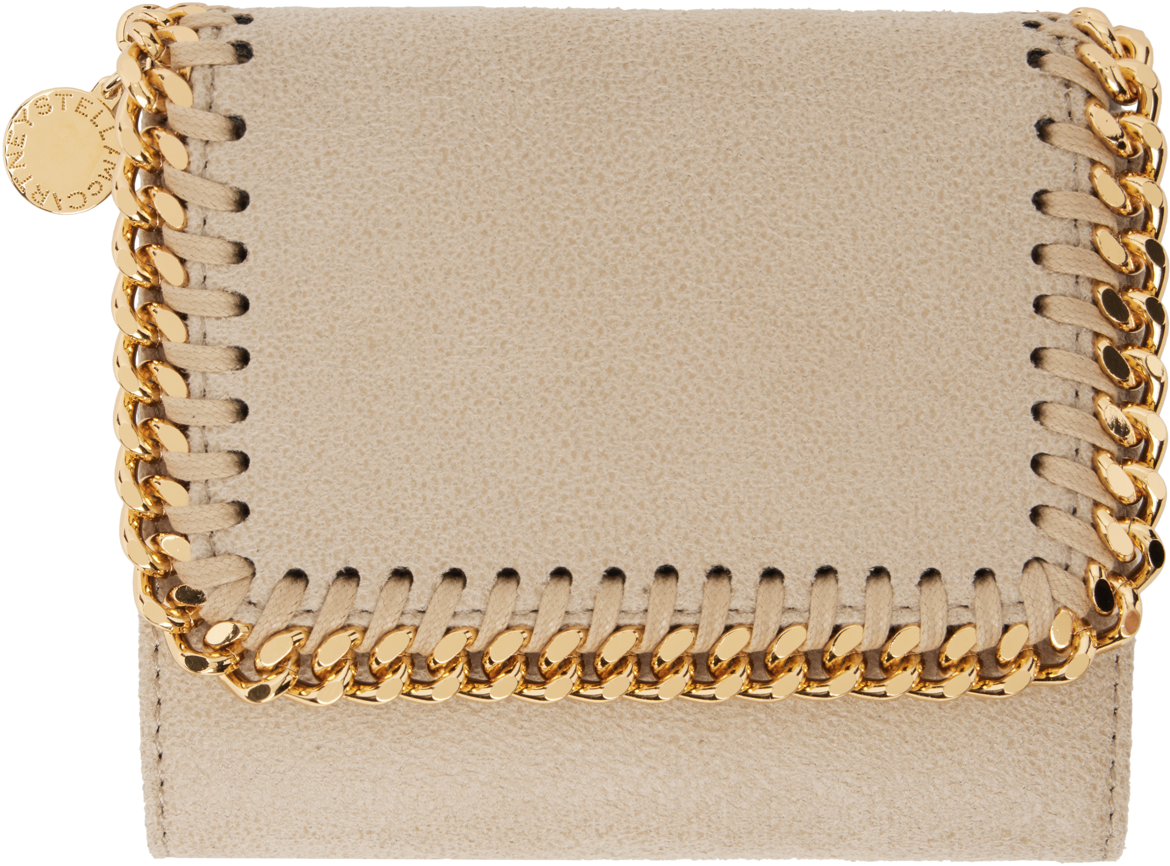 

Маленький кошелек Falabella бежевого цвета с клапаном Stella McCartney, Butter cream