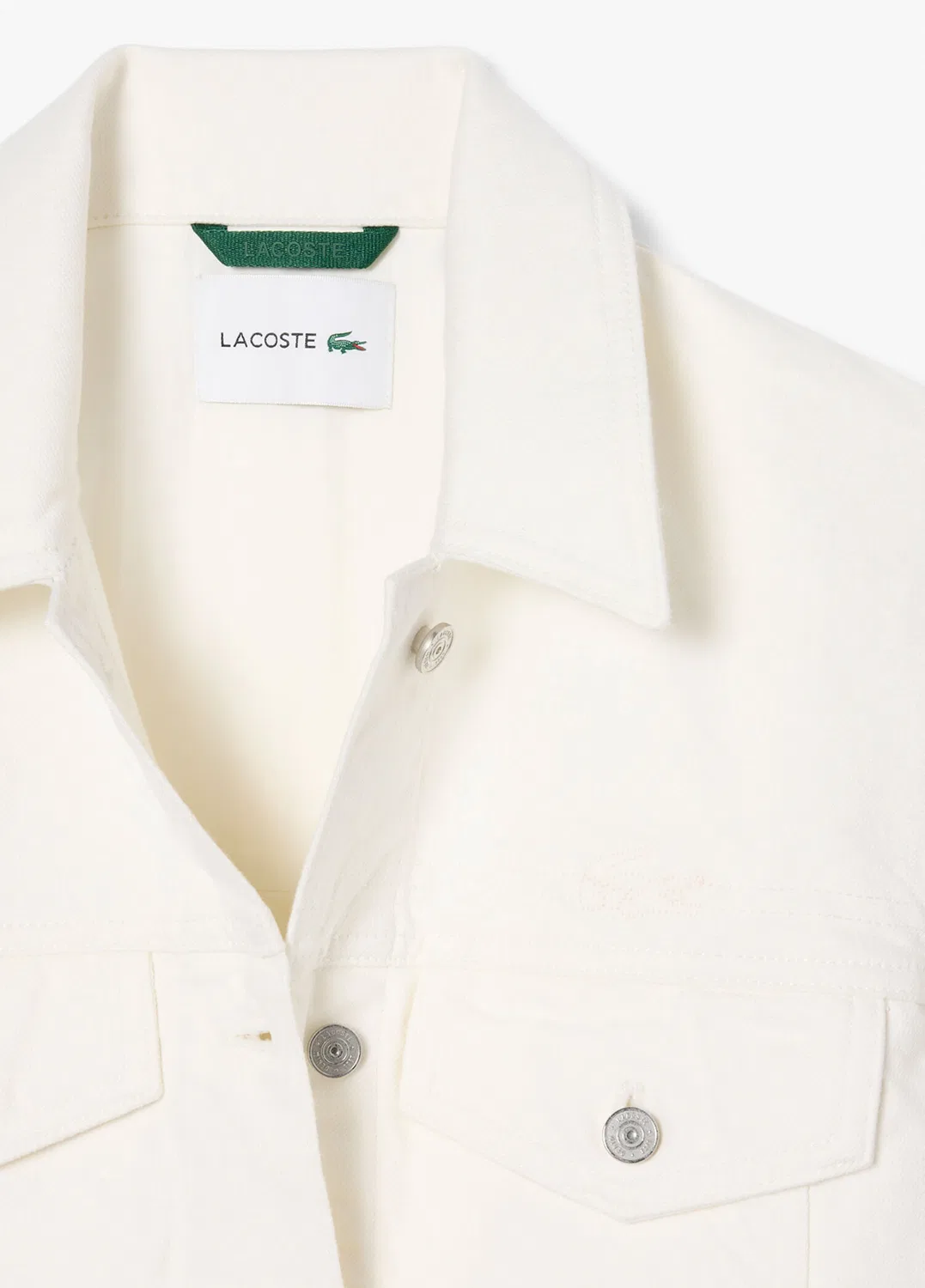 Куртка джинсовая Lacoste, белый — фото 2