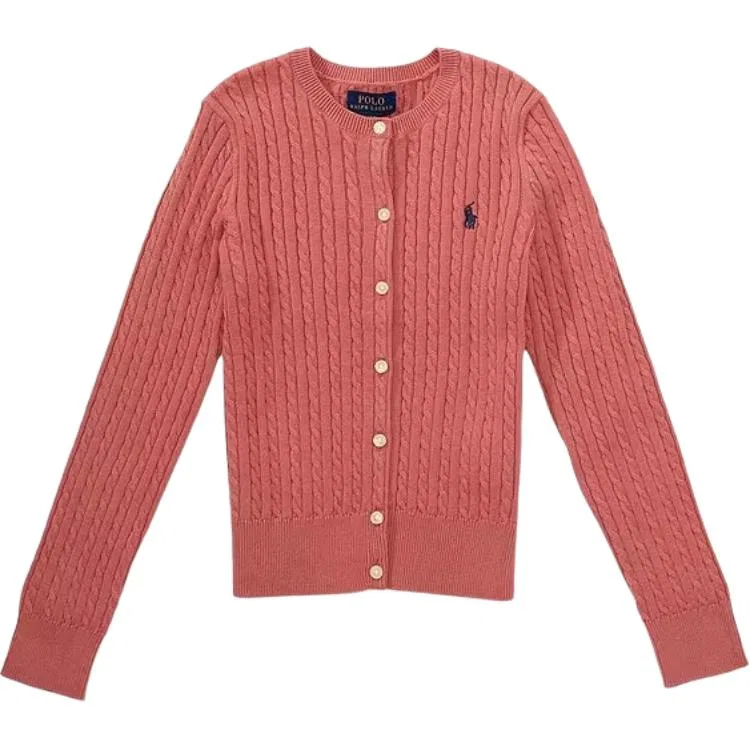Детский свитшот с круглым вырезом Pink Polo Ralph Lauren