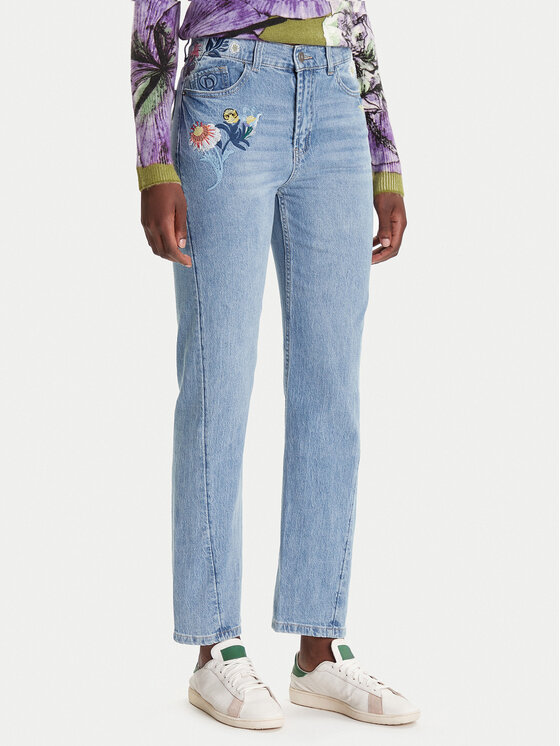 

Джинсы straight fit Sunflower 25WWDD23 Desigual, синий