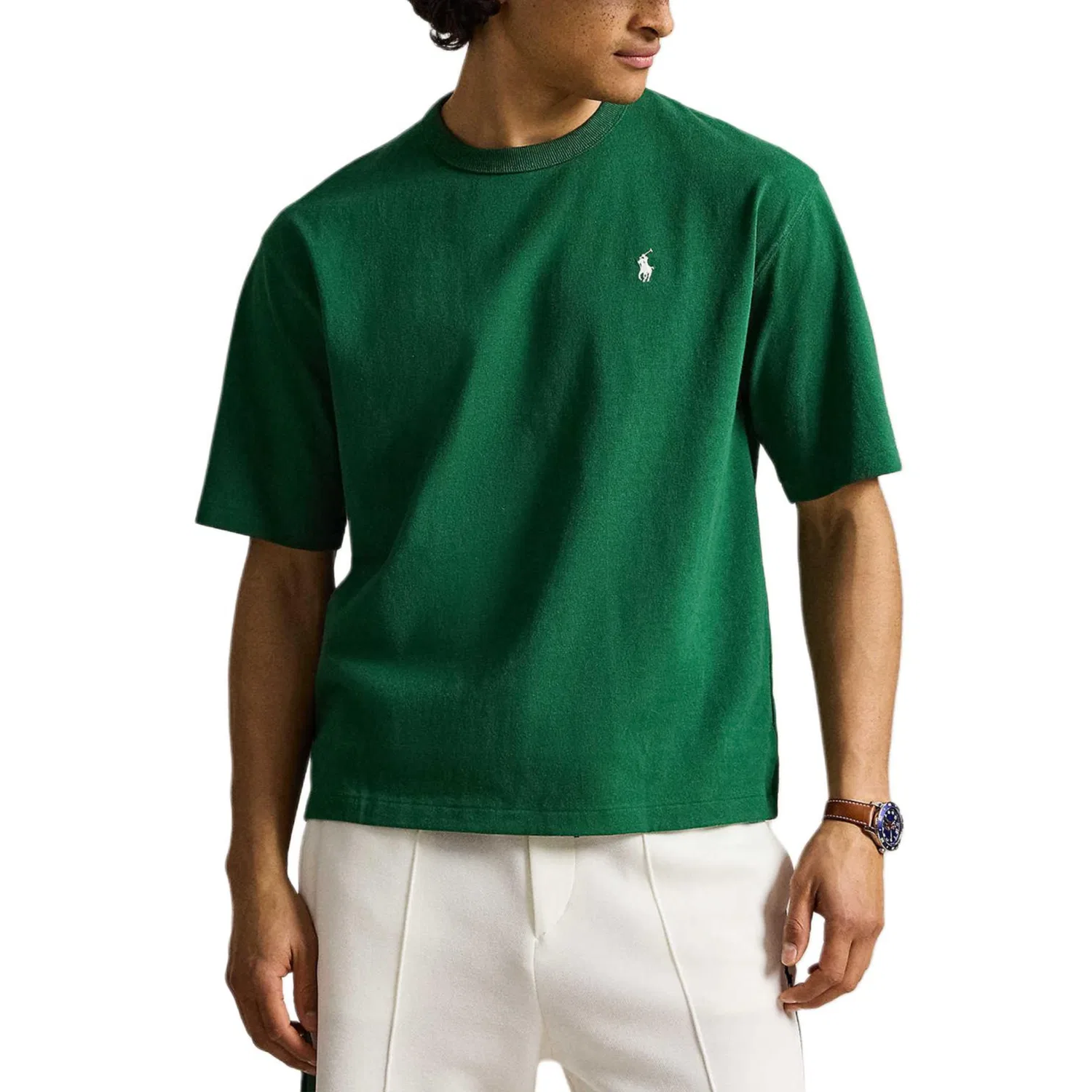 Мужская футболка с круглым вырезом Nouveau Forest Green Polo Ralph Lauren, Цвет Nouveau Forest Green — фото 3