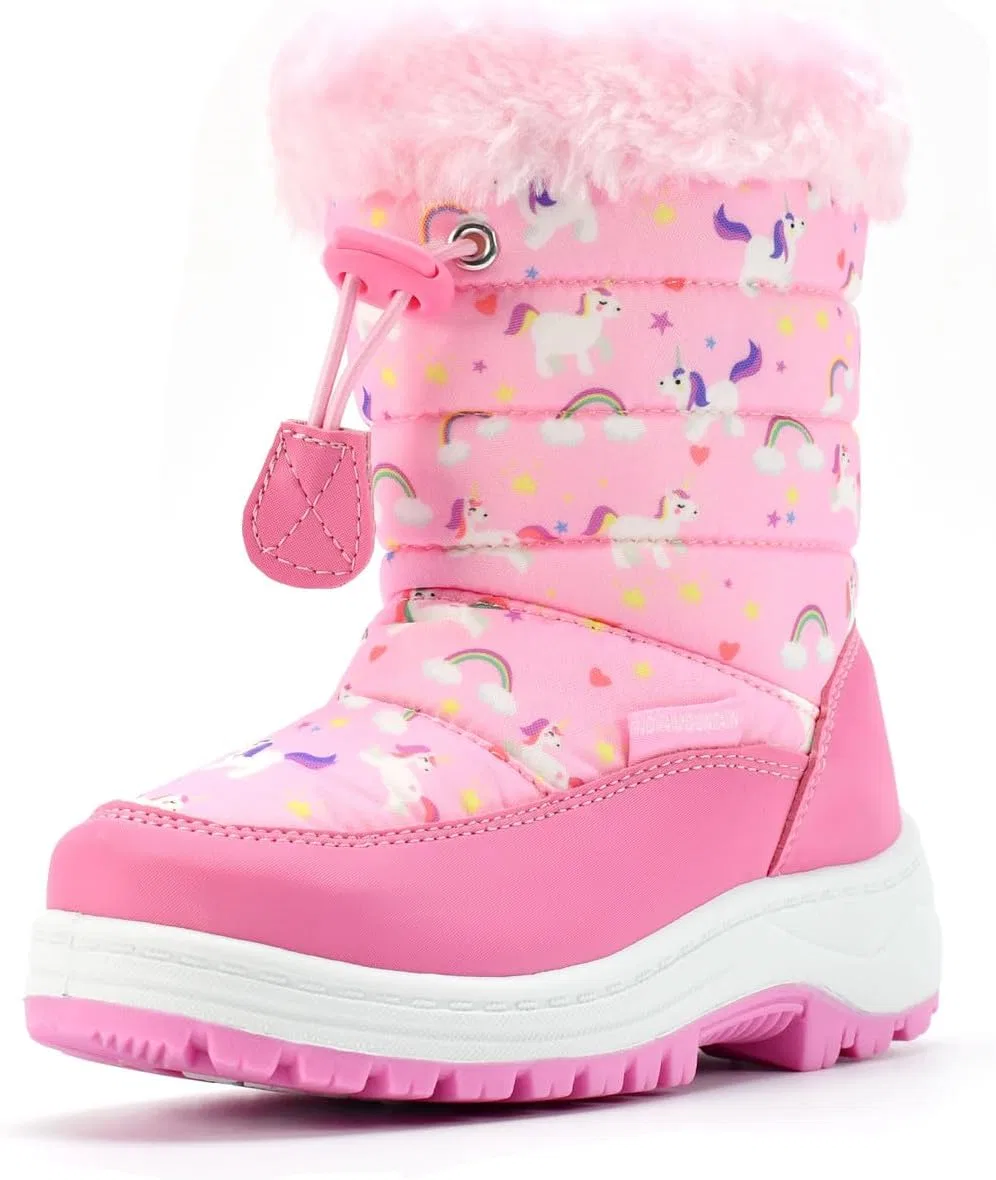 Детские зимние снежные ботинки Nova Footwear, Pinkunicorn