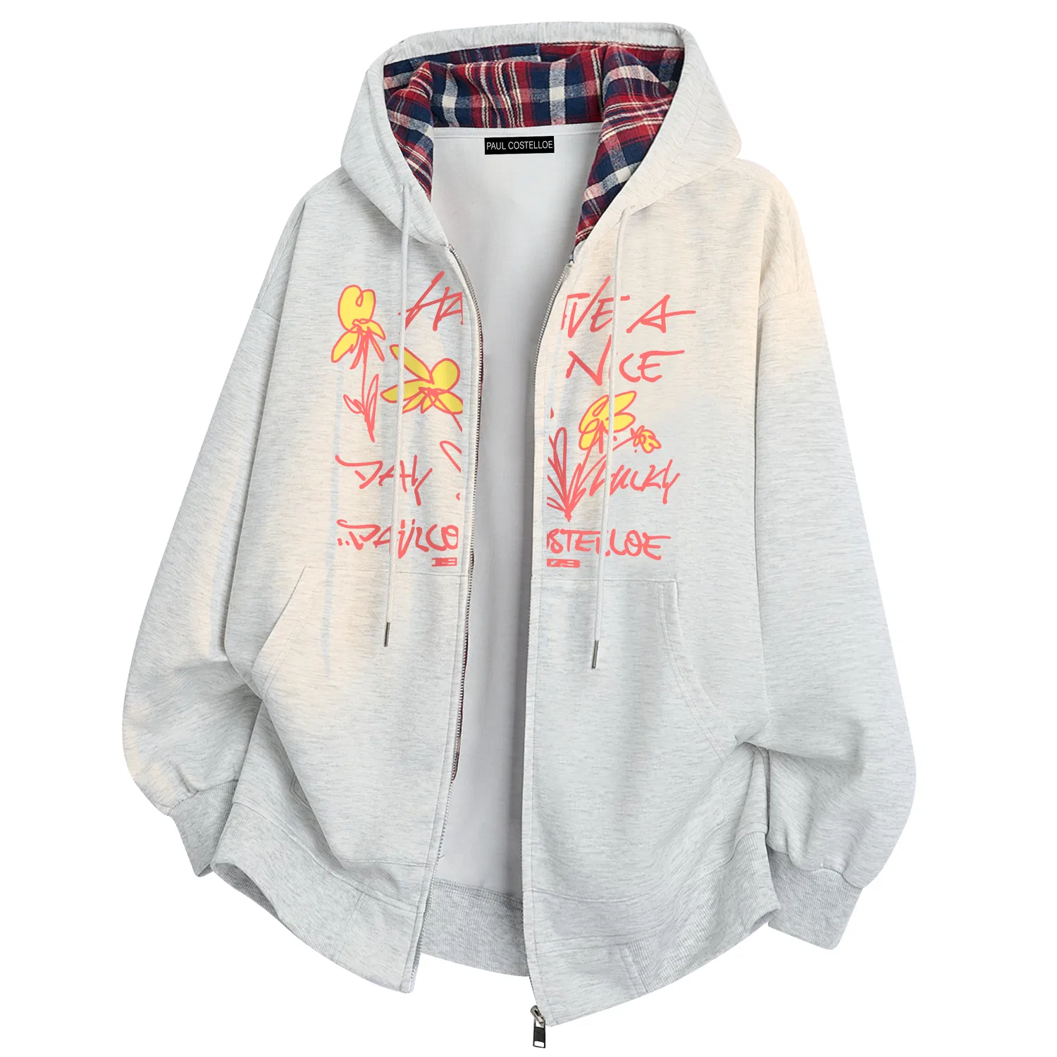 Детский свитшот с принтом Paul Costelloe, Gray Red