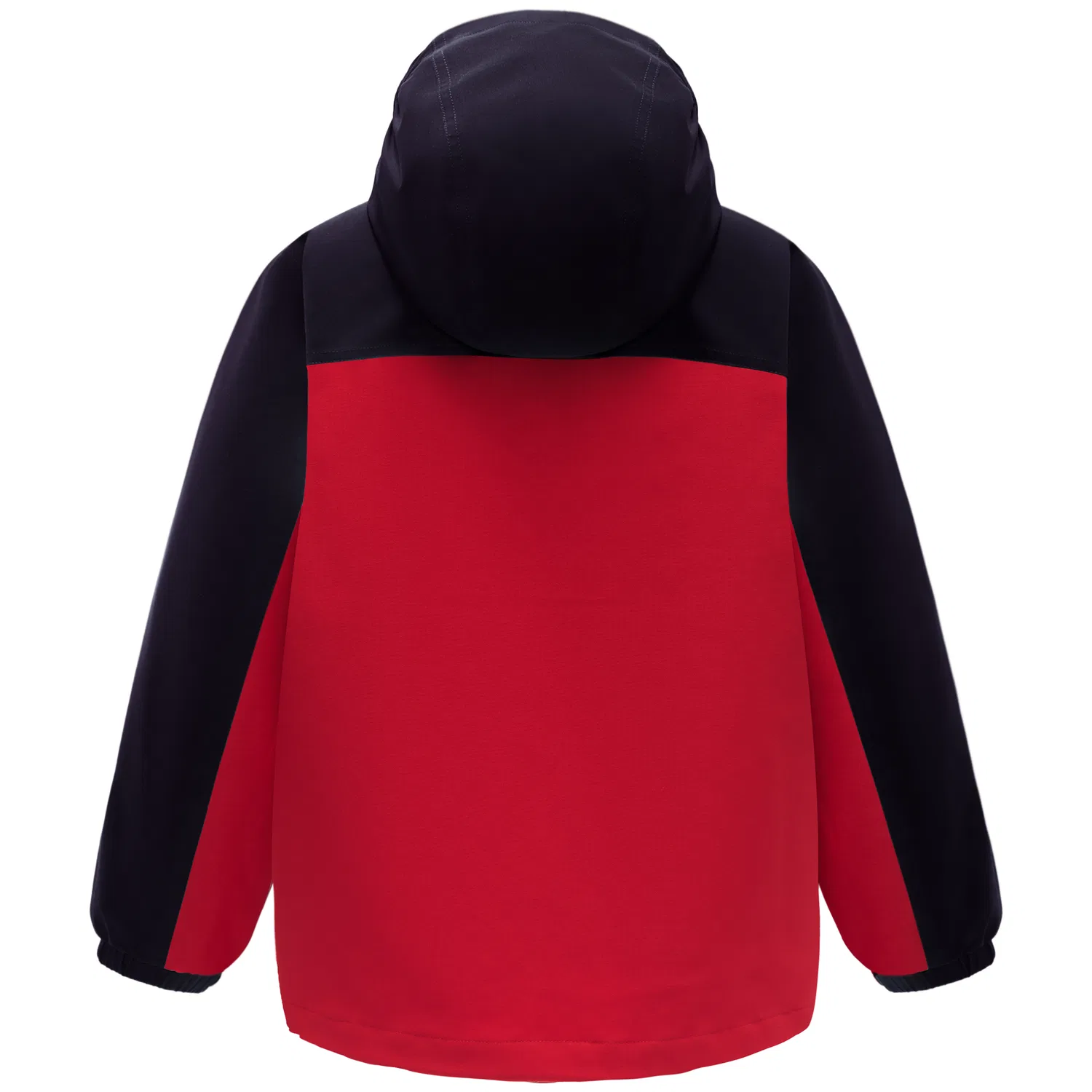Детская ветровка с принтом PELLIOT, Midnight Blue+Crimson Maple Red — фото 3