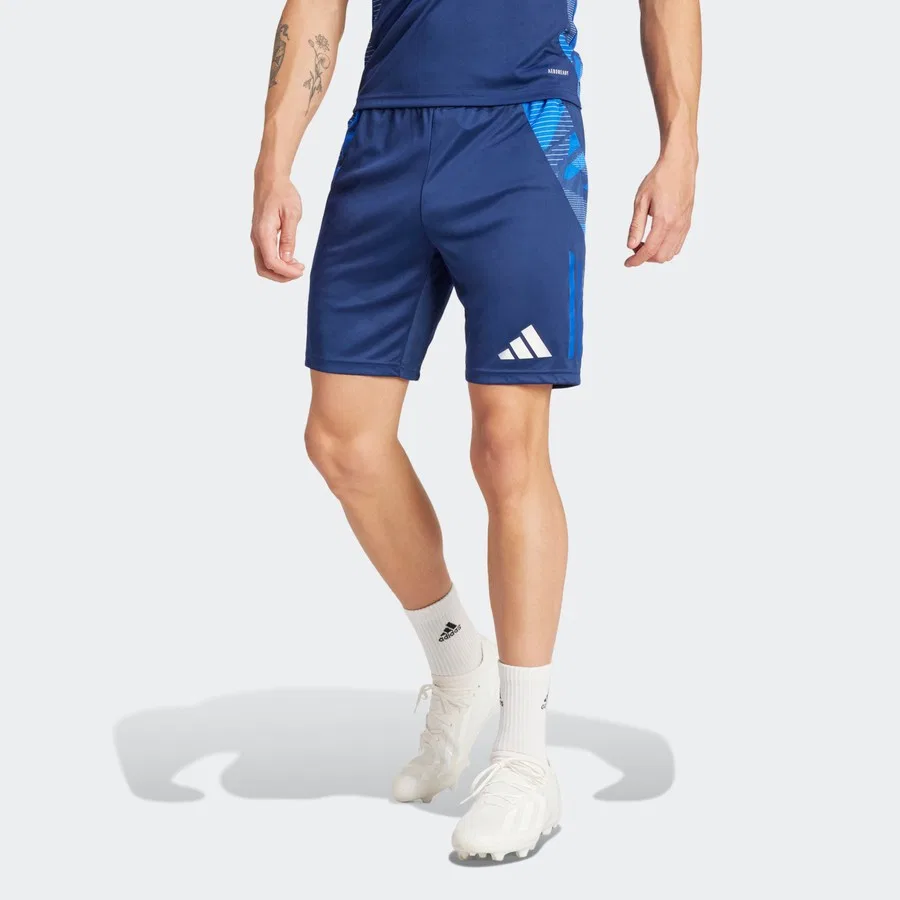 Шорты спортивные с принтом TIRO24 C TR SHO adidas, Синий — фото 3