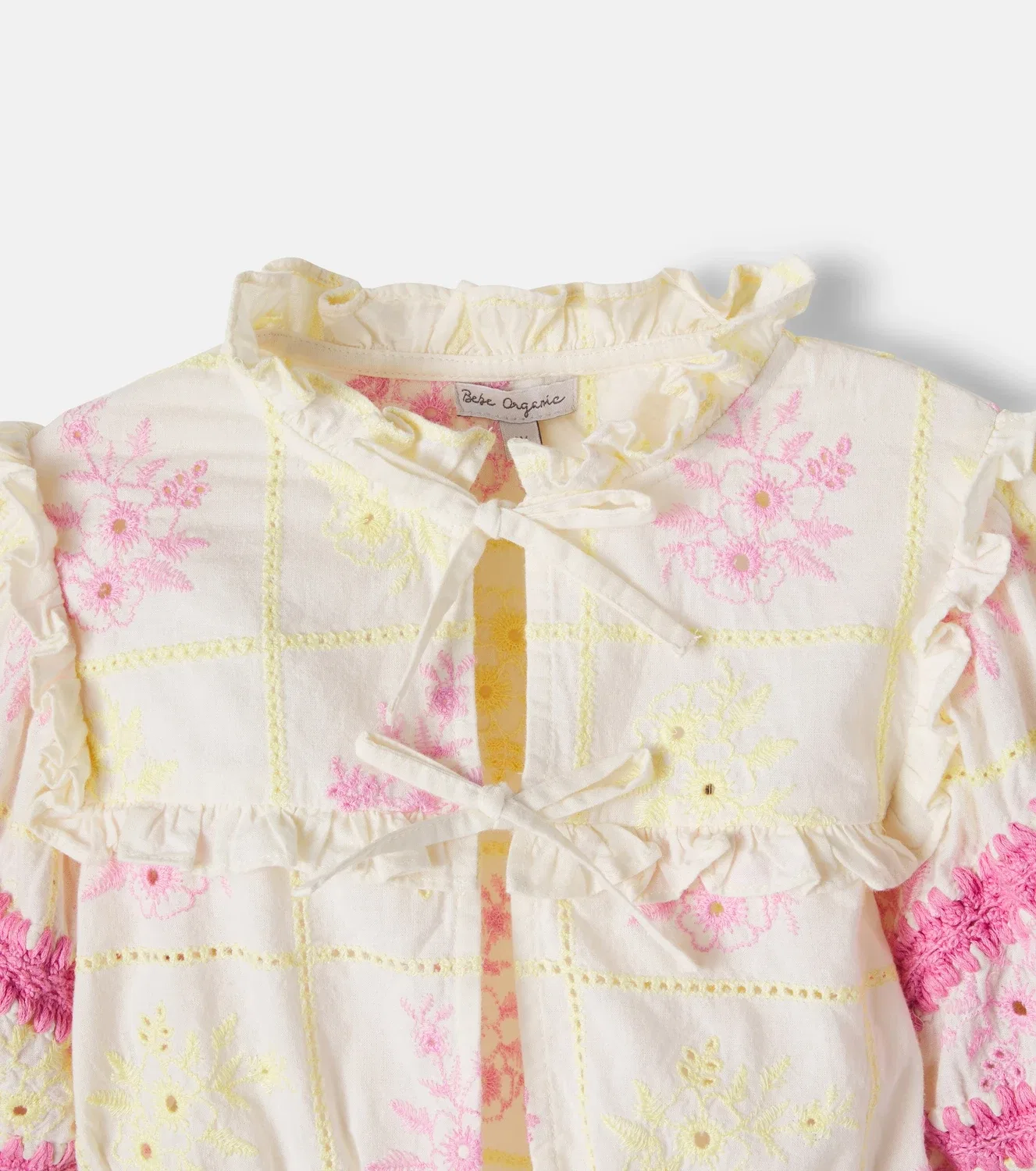 Комплект из блузки и юбки из хлопка Alba Bebe Organic, белый — фото 3