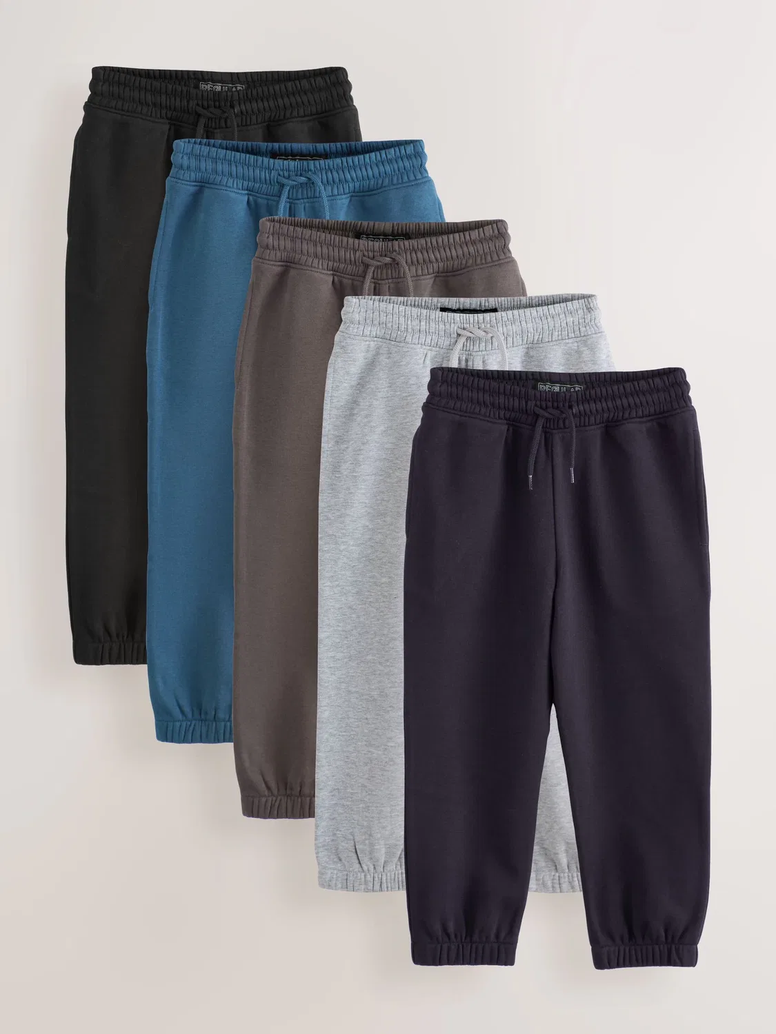 Джоггеры Regular Fit, 5 шт Next, синий/серый/черный