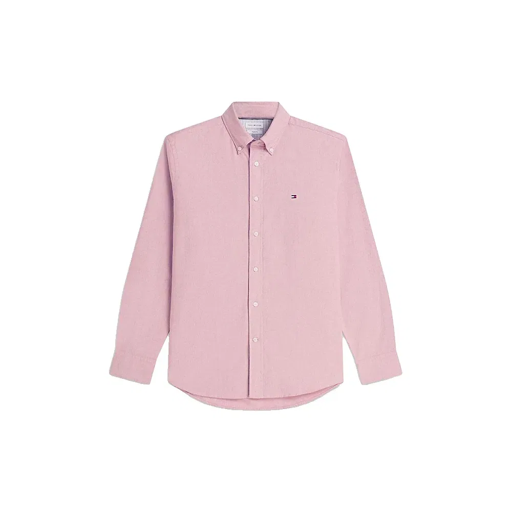 Мужская рубашка с длинным рукавом Tommy hilfiger, Pink — фото 3