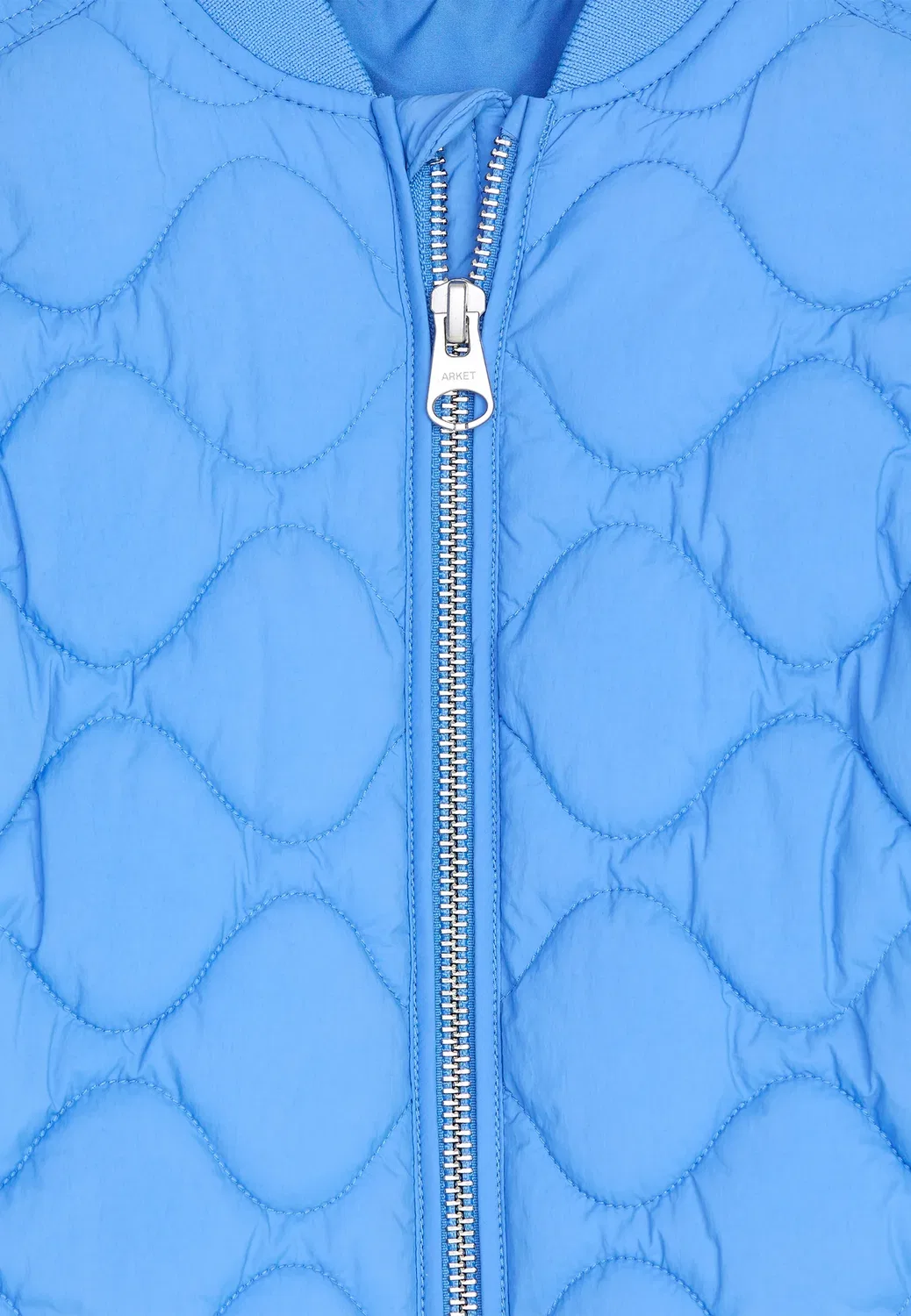 Стеганая куртка унисекс - легкая куртка Arket, Blue — фото 3