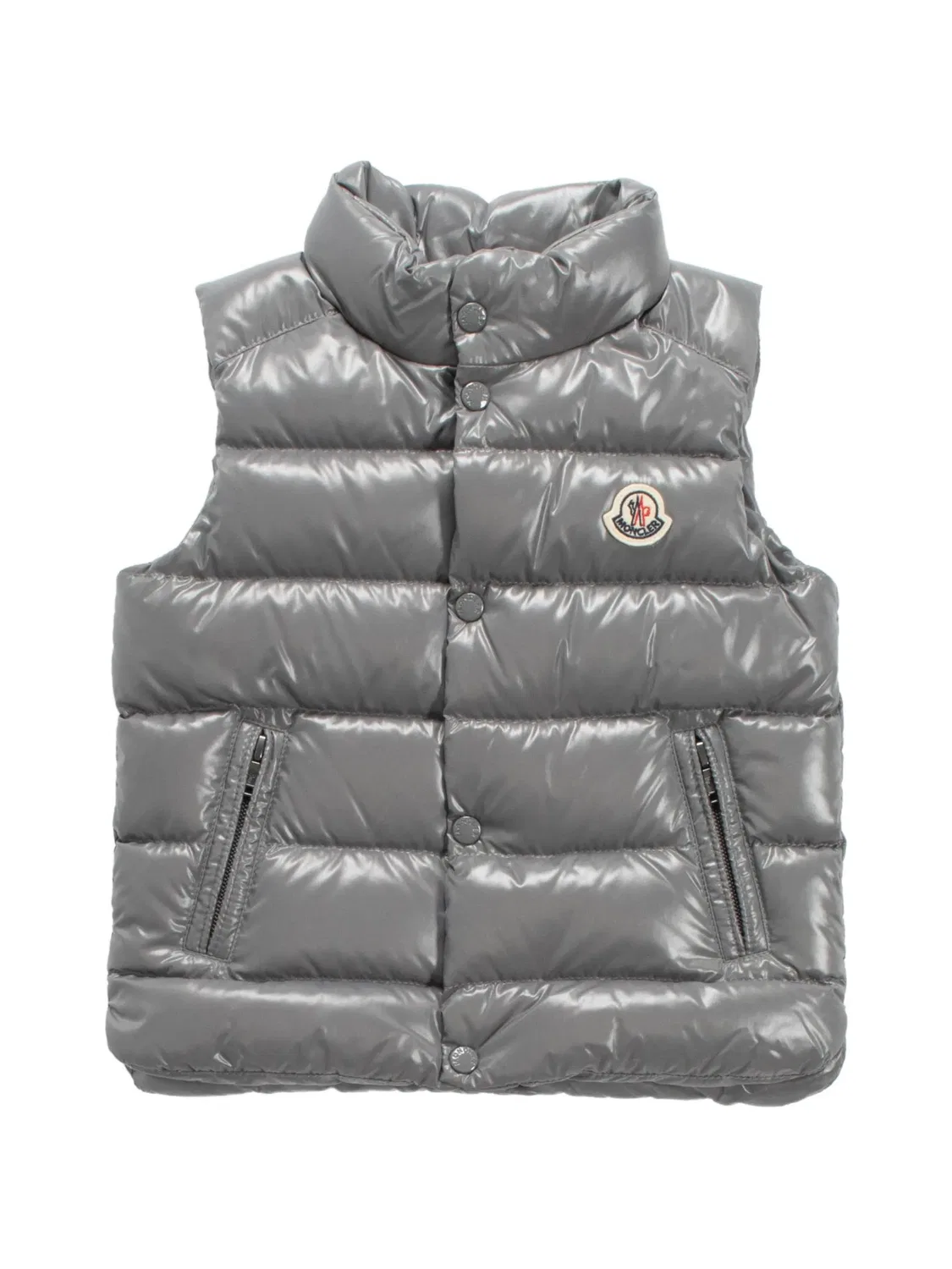 Стеганый жилет Bernard Moncler Enfant, серый