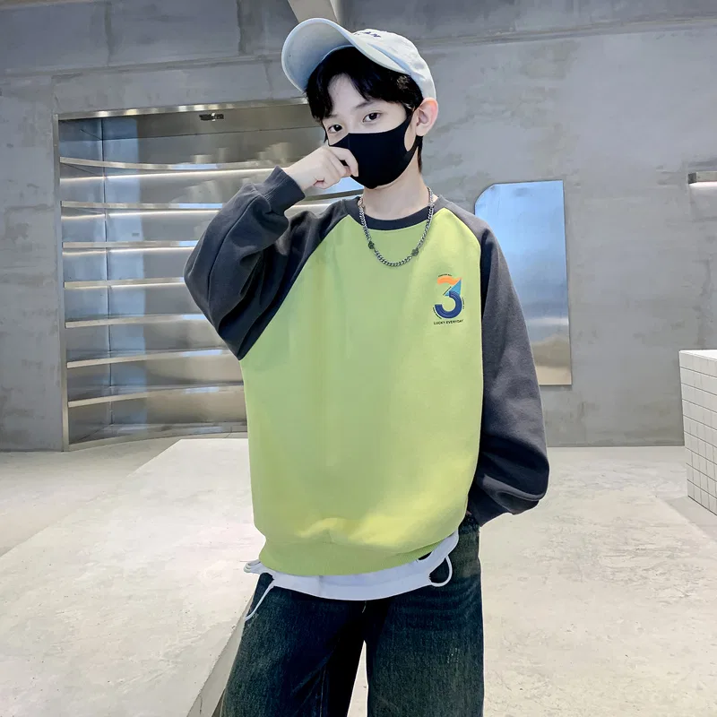 Детский свитшот с принтом Lanza Mustard Yellow — фото 4