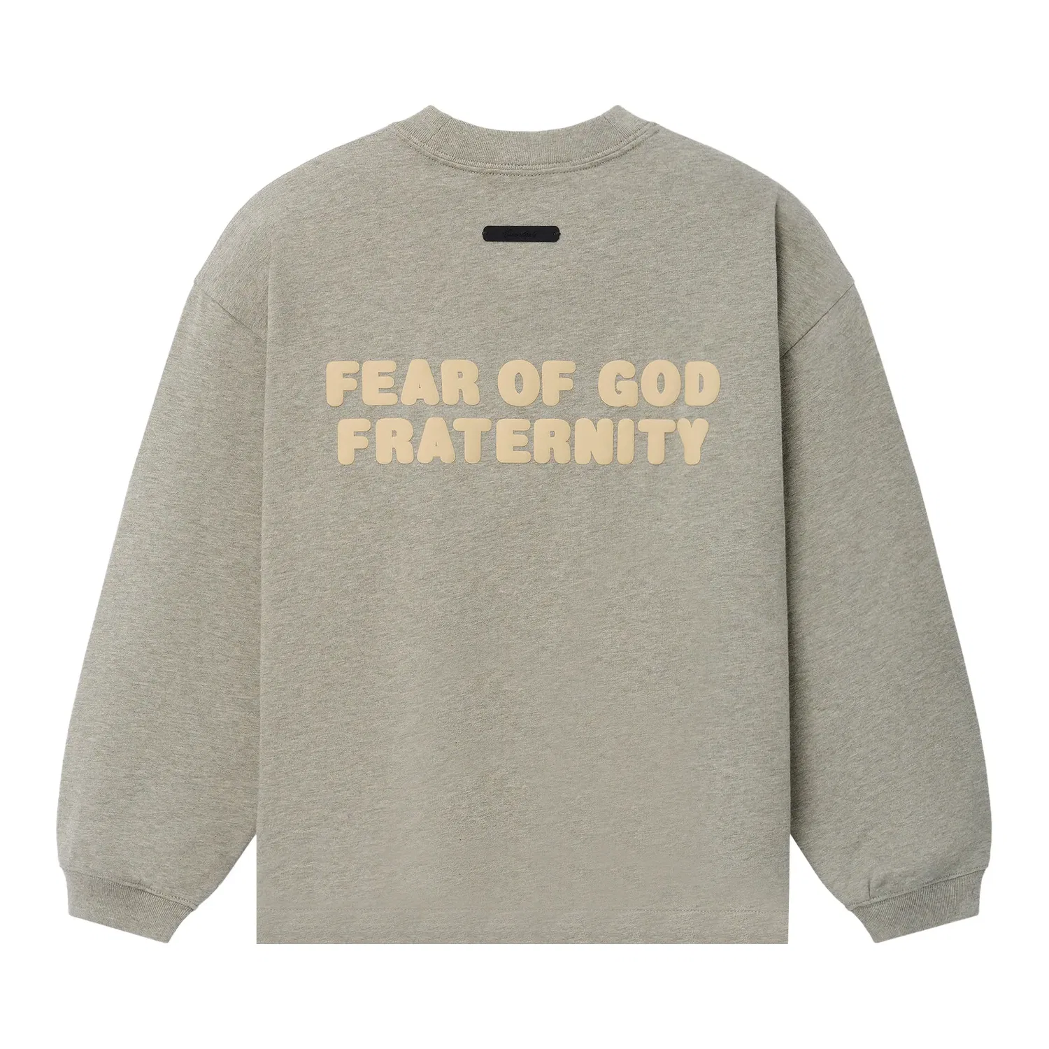 Футболка с длинным рукавом Fear of God Essentials Merch, серый — фото 2