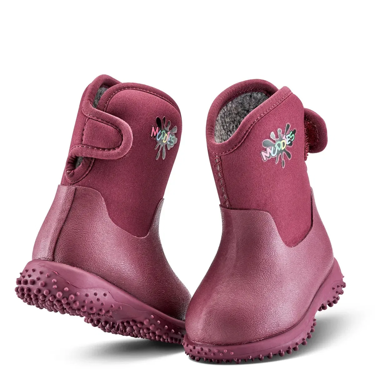 Детские сапоги-веллингтоны с флисовой подкладкой Muddies puddle Grubs Boots, Red