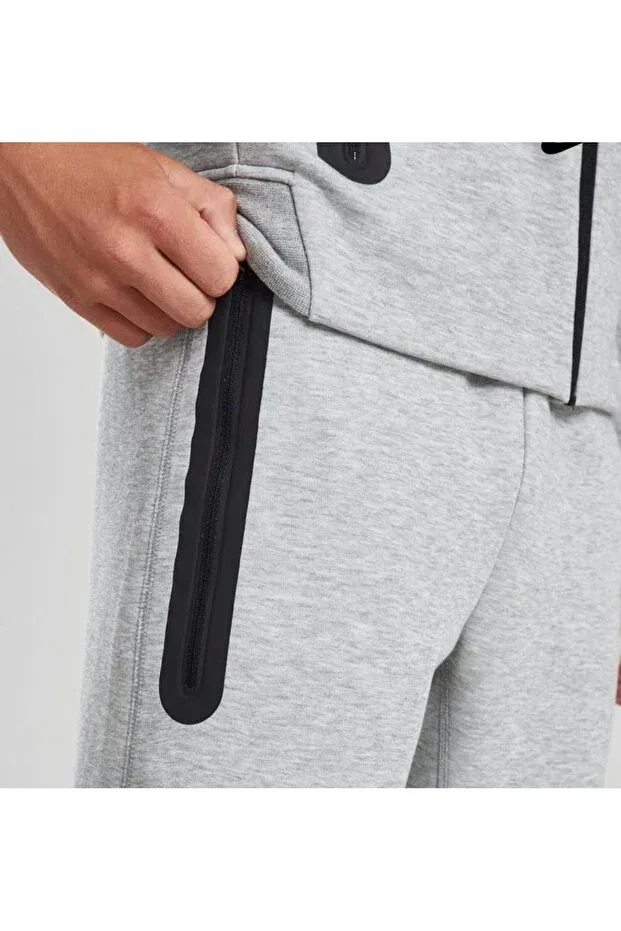 Детские спортивные штаны для мальчиков с принтом Sportswear Tech Fleece FW24 Nike, Gray — фото 3