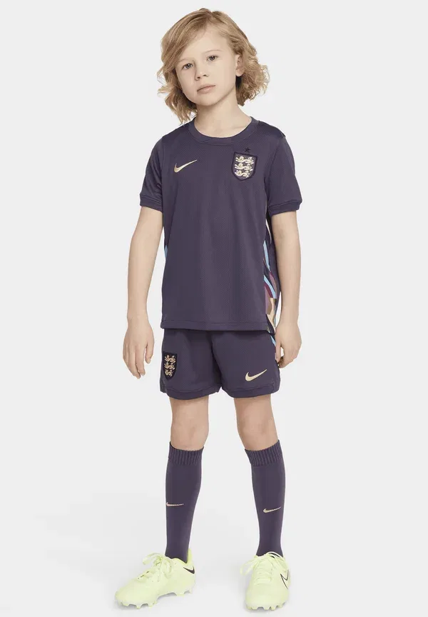 Комплект из футболки и шорт England 2024/25 Stadium Away Set Nike Performance Dark Raisin, Sesame