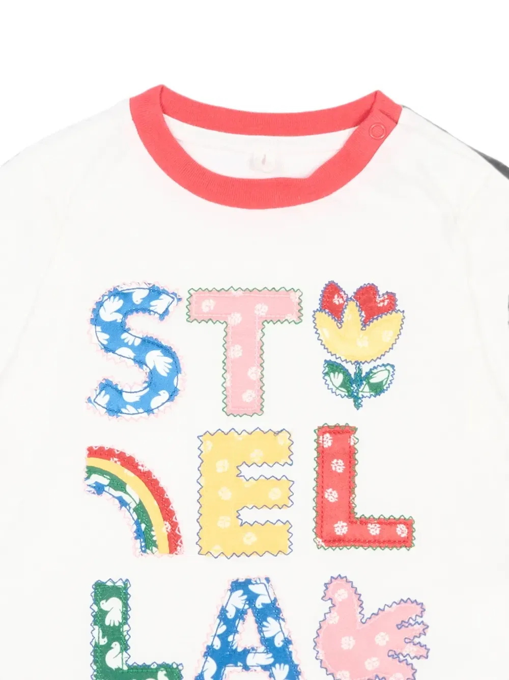 Футболка с коротким рукавом и логотипом Stella Mccartney Kids, белый — фото 3