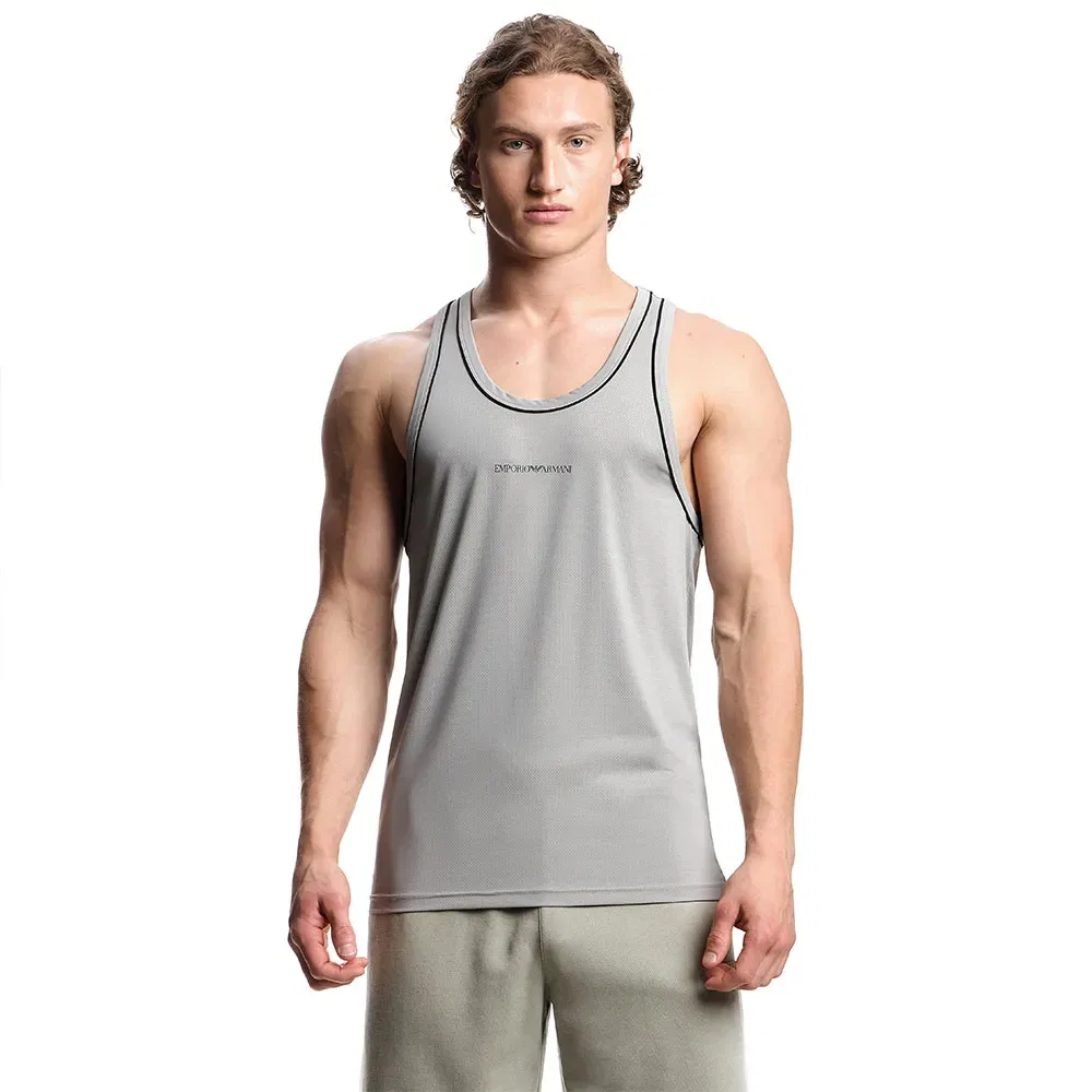 Мужская майка без рукавов Logobanda Emporio armani, Grey