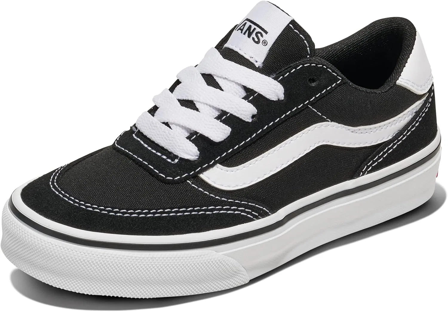Детские кеды для девочек с длинным рукавом Brooklyn Vans, Suede/Canvas Black/White
