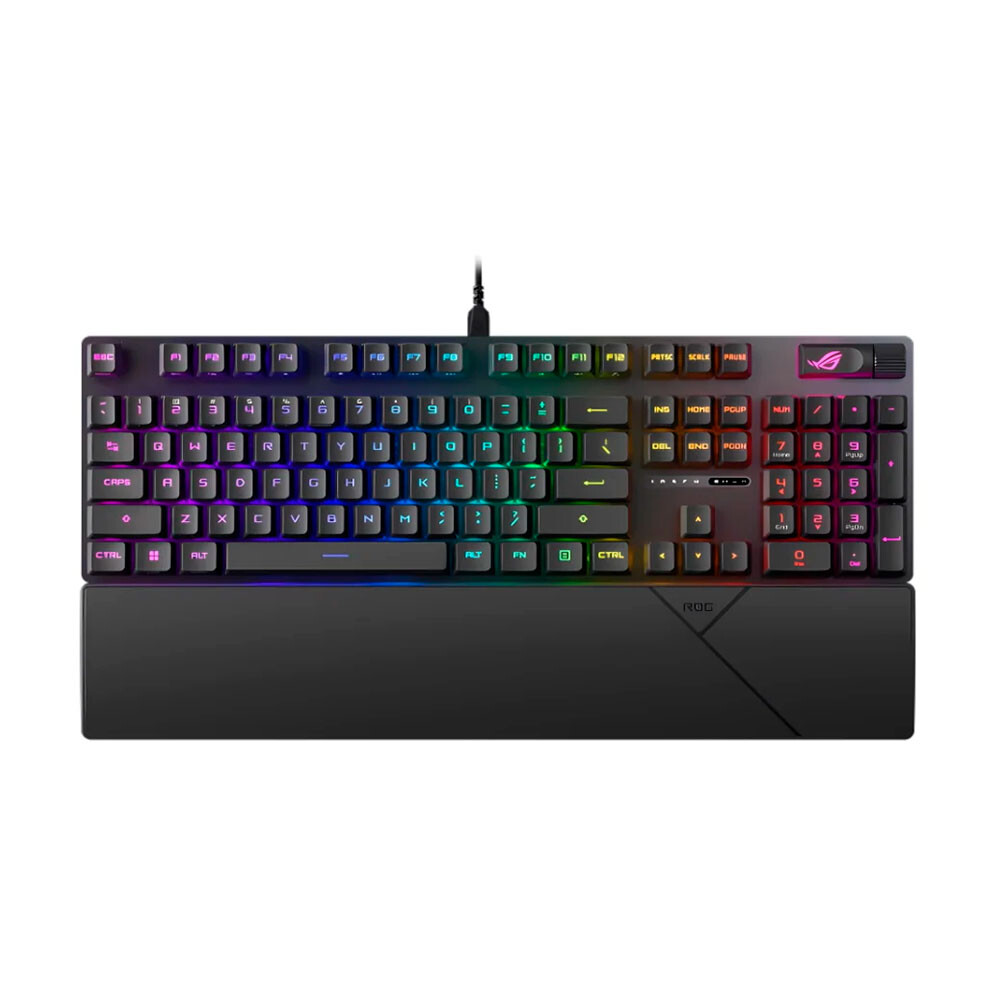 

Клавиатура игровая Asus ROG Strix Scope II, RX red, PBT, черный