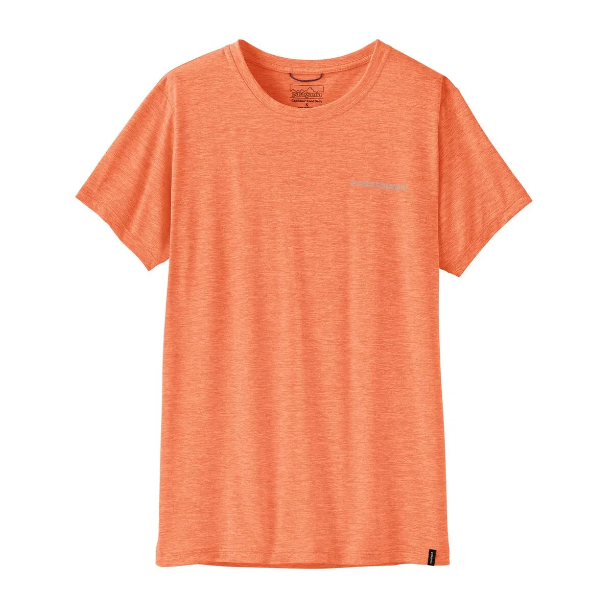 Женская футболка с коротким рукавом с принтом Capilene Cool Mother Rays Daily Shirt Patagonia, Peach Sherbet — фото 2