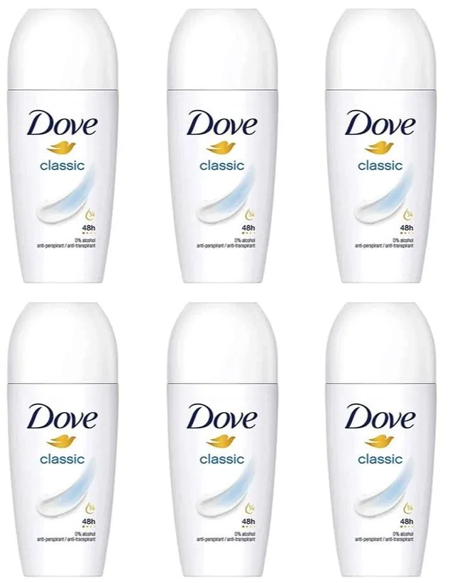 Дезодорант-антиперспирант Classic Dove, набор 6 шт, 50 мл