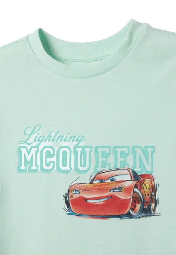 Пижамный комплект с принтом Disney Pixar, Regular fit, модель Regular fit with prints, бренд Ovs, цвет light green, светло-зеленый — фото 3